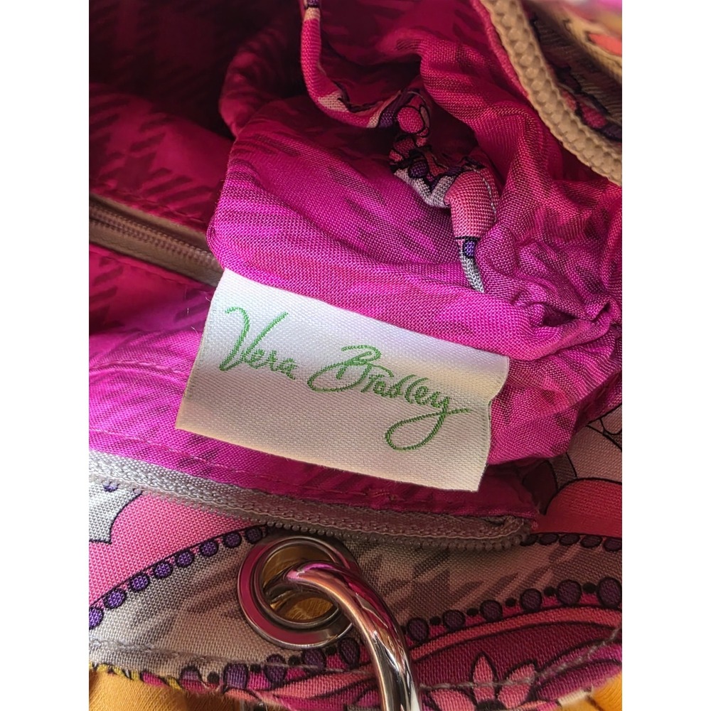 Vera Bradley Paisley Chain Bag Pink Quilted Shoulder Handbag Purse - Picture 5 of 5